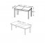 V-PL- TIAGO_2-ST Extendable table white/white