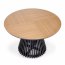 MIYAKI Table natural oak,leg black