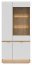 MILTON-ML 06 Glass-fronted cabinet,Cremona torro oak/white matt