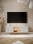 LIBA LB-06B TV sienas skapis ar apgaismojumu,Ozols vicenza/Balts zīds