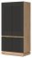 MILTON-ML 08 Kleiderschrank,Cremona torro oak/anthracite matt