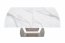 BLANCO (160-200) Extendable dining table white marble/white