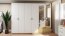 INTEAL SZF 6D1S LUS Wardrobe with mirror,6 doors and 1 drawer,white matte/oak artisan