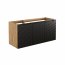 Luxor Black 82-120-3D Piekaramais vannas istabas skapītis izlietnei 120cm