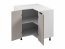 Total D90N, 90/90 Eckunterschrank