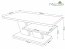 CLIFF law Журнальный столик с полкой,бетон/матовый белый