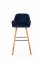 V-CH-H/93- GR Bar stool (Dark blue/nut)