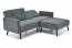 12914- Folding sofa with ottoman (Grey)