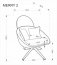 MERRY 2 Leisure chair with swivel function,cream