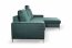 COLLIN Corner sofa (Velluto Jungle green 27)