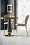 MOLINA Round Table Black marble/black/gold