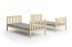 Cubus 3 Трехместная двухъярусная кровать с матрасами 200x90 сосна