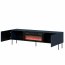 RAFAEL RTV 200 EF + komin TV cabinet with electric fireplace,Indigo