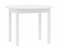 INTER W100-140/H76/D100 cm Rund Ausziehbarer Esstisch,Weiß