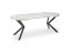 PERONI 100-250 Extendable dining table marble/white