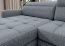 CO-BER- LT-100AUB U Shape Corner sofa Left (Baby blue fabric Aubron 100)