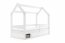 House- Bed with mattress 160x80 white