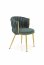 K517 Chair d.green/gold