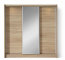 Wegas 3D Sliding door wardrobe (oak sonoma)