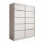 SW-CAL 150 cm Schwebetürenschrank,Weiß matt