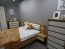 XELO G LOZ+ST 160X200 Bed + 2 pcs bedside Craft oak gold/white mat