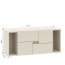 Intle Möbelset,Cashmere/Eiche Cremona