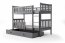 Cubus 2 Bunk bed with mattress 200x90 graphite