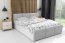 PANAMAX Upholstered ST-MET 140x200 Divguļamā gulta ar veļas kasti (Balta)