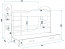 Domenik 3 Triple bunk bed with mattress 160x80