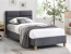 Sierra Velvet V90SZD 90x200 Bed,tap.150 grey