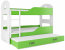 Domenik 3 Triple bunk bed with mattress 160x80
