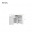 WORK- CONCEPT SLIM CW-02L Gloss Saliekamais galds-kreisais