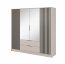 NELLY 4D+LUS Skapis (cashmere/black lamellas)