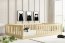 Montessori Bed with mattress 120x200 Pine