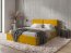 30127,160x200 Bed with bedding container (Mustard)