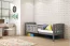 Cubus 1 Bed with mattress 200x90 graphite (Without drawer and mattress)