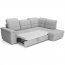 Bergamo L Corner sofa (Light grey fabric Viton 200)