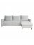 Milano-TMIN -P13 Corner sofa Universal L/R (silver plush)