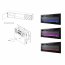 LUXE-EF RTV white + kamin black TV Skapis