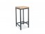 METRO- H-1 OKLEINA Bar stool loft (Black/oak)