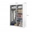 ArtiAR -04 White Skapis ar bīdāmām durvīm 150cm