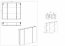Abura 843 Hanging cabinet for the bathroom with a mirror