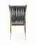 K436 Chair grey/gold