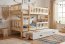 Cubus 3 Трехместная двухъярусная кровать с матрасами 190x90 сосна