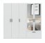 INTERLIT SZF 5D1S LUS Шкаф с зеркалом,5 дверцами и 1 ящиком,белый матовый