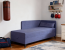 Zetta Boxspringbett mit Bonellmatratze (Zetta velvet 300 Blau) 