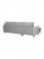 Milano-TMIN -P13 Corner sofa Universal L/R (silver plush)