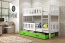 Cubus 2 Bunk bed with mattress 190x90 white/green