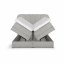 Kingly Box springs 140x200+Top H8 70x2 Boxspringbett Kopf- und Fussteil elektromotorisch verstellbar,inklusive Matratze