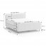 LAMELLO 140x200 Double bed with mattress and box